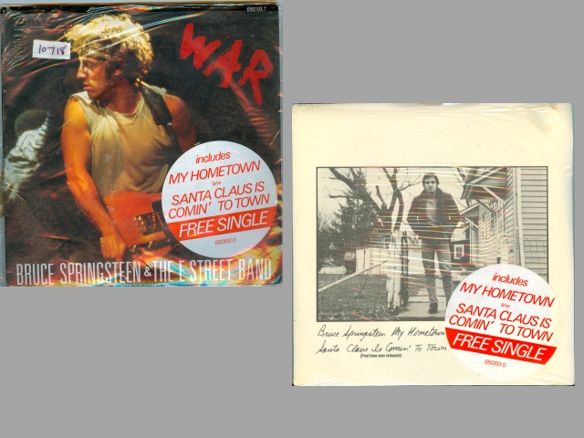 Bruce Springsteen - WAR / MERRY CHRISTMAS BABY + MY HOMETOWN / SANTA
